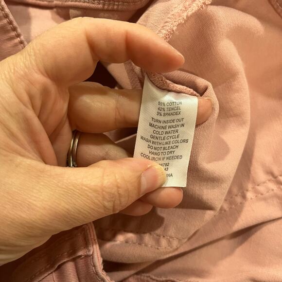 Joie Blush Pink Utility Pants Women’s Size 10 Wide Leg Cropped Casual Workwear - Picture 4 of 7